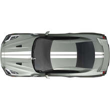 Kit de décalcomanies à bandes de course doubles sur toute la carrosserie 2 pour Nissan GT-R 2