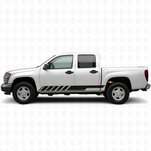 Bandes vinyles obliques pour porte de course et bas de caisse pour Chevrolet Colorado 1ère génération 2004-2012_2
