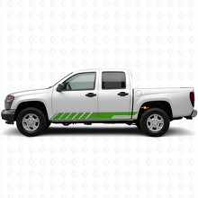 Bandes vinyles obliques pour porte de course et bas de caisse pour Chevrolet Colorado 1ère génération 2004-2012_6
