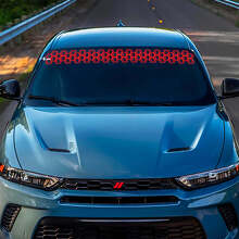 Autocollant graphique en vinyle nid d'abeille pour pare-brise Dodge Hornet 3