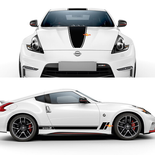 Nissan NISMO 370Z Kit graphique de saut-autocollant latérale en vinyle
