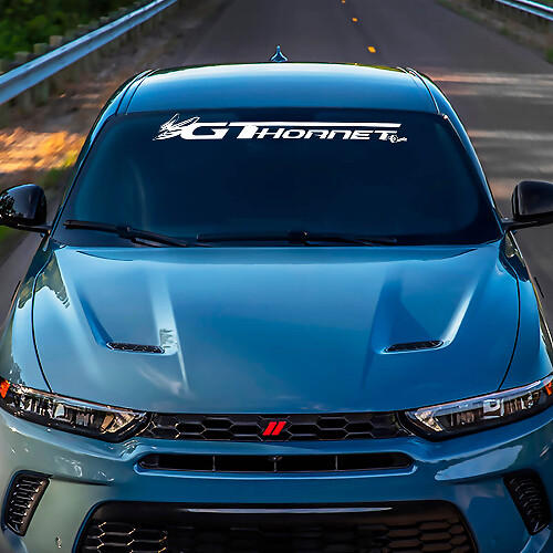 Banner de pare-brise Sticker Graphics en vinyle ajusté à Dodge GT Hornet
