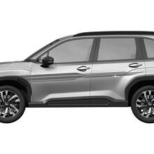 Rayures de portes latérales Rayures de course Autocollant en vinyle - Autocollant graphique ajustement universel Suba Forester 1
 2