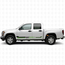 Bandes Vinyles Damier pour Portes de Course et Bas de Caisse pour Chevrolet Colorado 1re Gén 2004-2012_4