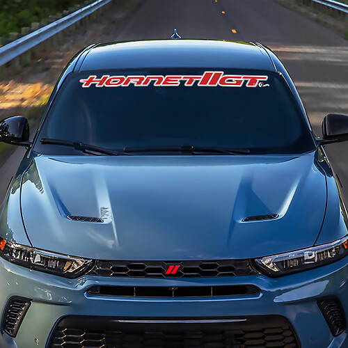 Banner de pare-brise Sticker Graphics en vinyle ajusté à Dodge GT Hornet Hash Aperline
