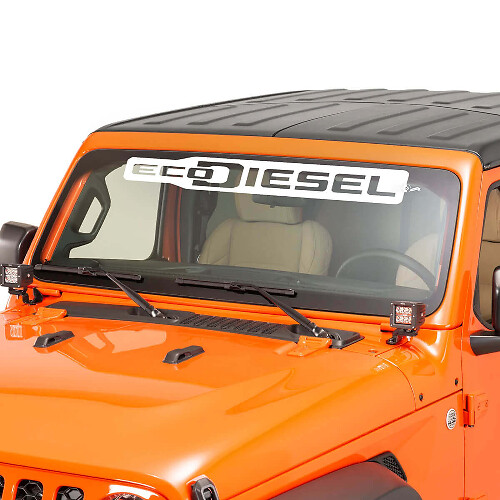 Autocollant Vinyle Lettrage EcoDiesel pour Pare-Brise 2 pour Jeep Wrangler