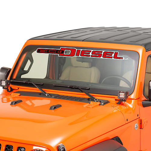 Fenêtre de pare-brise Jeep Ecodiesel Graphic Vinyl Decal Sticker 7
