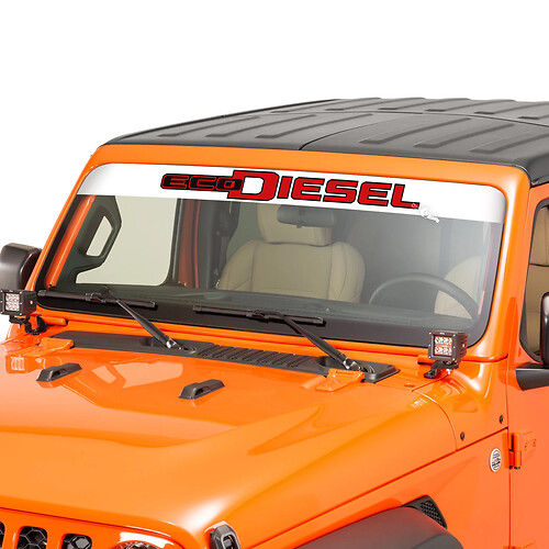 Fenêtre de pare-brise Jeep Ecodiesel Graphic Vinyl Decal Sticker 8

