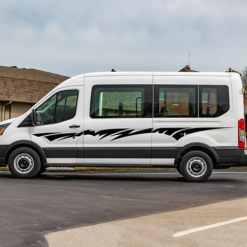 Ford Transit Vinyl Side Stripes décalcomanies 3
