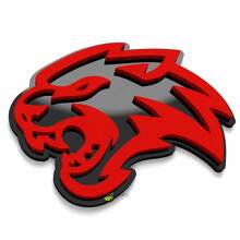 Badge 3D personnalisé Wildcat Badge d'aile Dodge Emblème de hayon Badge de calandre avant 2