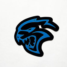Badge 3D personnalisé Hellcat Dodge Fender Badges Tailgate Emblem Front Grille Badge Blue
 3