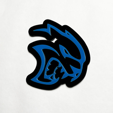 Badge 3D personnalisé Hellcat Dodge Fender Badges Tailgate Emblem Front Grille Badge Blue
 4
