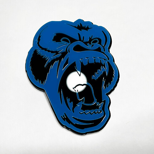 Badge 3D personnalisé Angry Gorilla Fender Tailgate Front Badges Badges Badges
 1