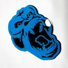 Badge de voiture 3D Angry Gorilla pour calandre hayon_3