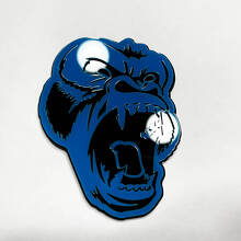 Badge de voiture 3D Angry Gorilla pour calandre hayon_4