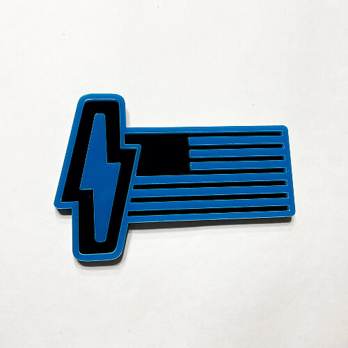 Badge 3D Drapeau US - Badges de Garde-Boue Personnalisés Emblème 3 pour Ford 150 Lightning