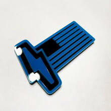 Badge 3D Drapeau US - Badges de Garde-Boue Personnalisés Emblème 3 pour Musclecar 150 Lightning 4