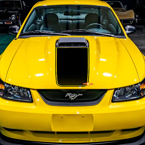 Autocollant Vinyle Capot 2 pour Ford Mustang Mach 1
