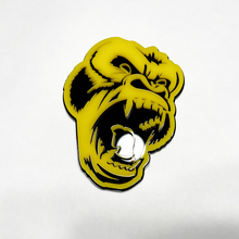 Badge 3D personnalisé en colère gorille fender hayon de calandre avant de la calandre emblème noir et jaune
 2