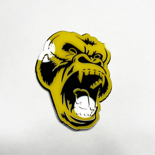 Badge 3D personnalisé en colère gorille fender hayon de calandre avant de la calandre emblème noir et jaune
 3