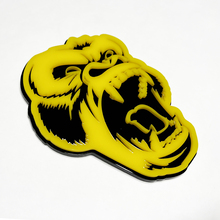 Badge 3D personnalisé en colère gorille fender hayon de calandre avant de la calandre emblème noir et jaune
 4