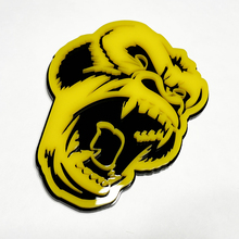 Badge 3D personnalisé en colère gorille fender hayon de calandre avant de la calandre emblème noir et jaune
 6