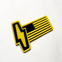 Badge 3D Drapeau US - Écussons Personnalisés d'Aile Emblème 2 pour Musclecar 150 Lightning 4