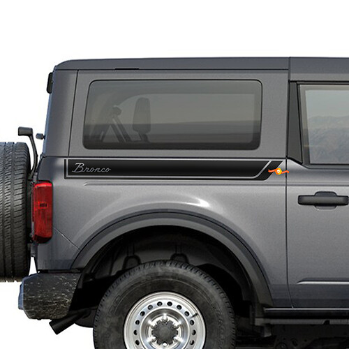 Autocollants de décalcomanies à rayures arrière arrière pour Ford Bronco

