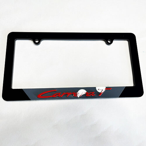 Porsche Carrera T Vehicle Liceding Liceding Plate Covers Cames Decor
