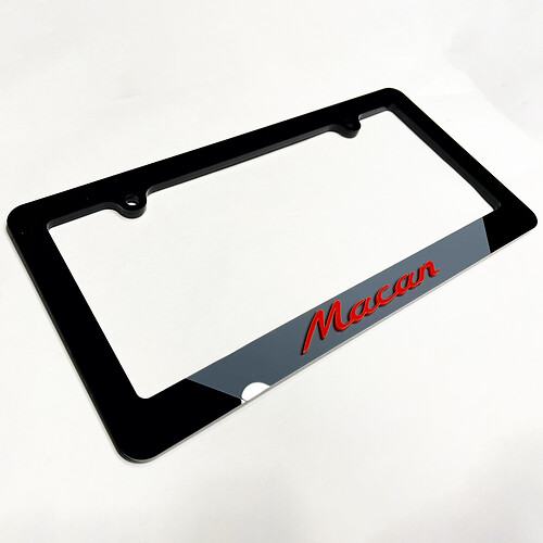Porsche Macan Vehicle Liceding Liceding Plate Covers Cames Decor
