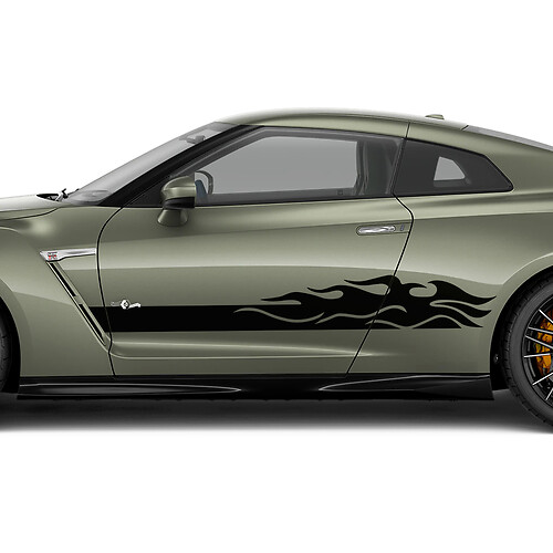 Portes latérales Kit de décalcomanie des rayures pour Nissan GT-R
