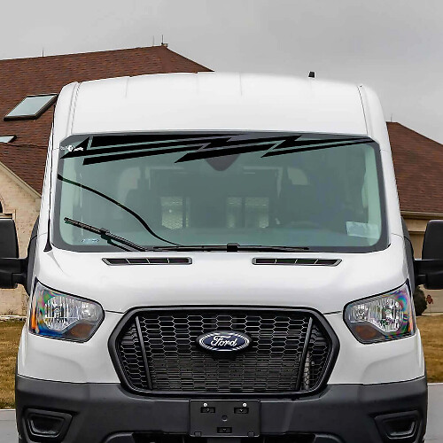 Autocollants vinyle rayures de pare-brise 4 pour Ford Transit