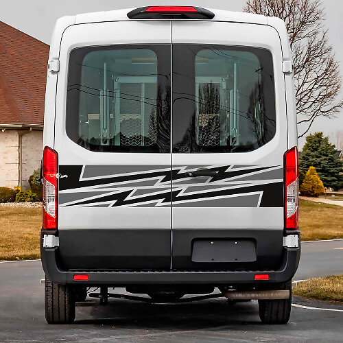 Autocollants vinyle graphiques pour portes arrière 2 pour Ford Transit