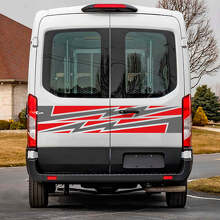 Autocollants vinyle graphiques éclair pour portes arrière 2 pour Musclecar Transit 2