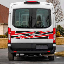 Autocollants vinyle graphiques éclair pour portes arrière 2 pour Musclecar Transit 3