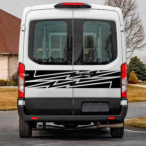 Ford Transit Portes arrière Graphiques Sticker Decal en vinyle 2

