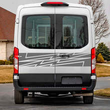 Autocollant en vinyle décoratif pour portes arrière Lightning pour Musclecar Transit 2