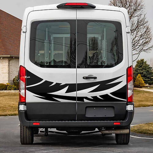 Ford Transit Portes arrière Graphiques Sticker Decal en vinyle 4
