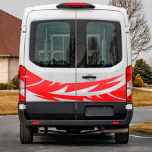 Autocollant Vinyle Graphiques Abstraits Portes Arrière 3 pour Musclecar Transit 3