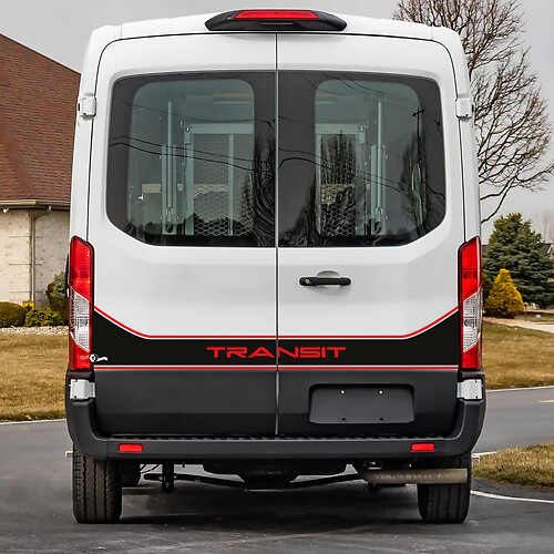 Ford Transit Portes arrière Graphiques Sticker Decal en vinyle 4
