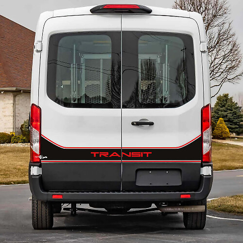 Autocollants vinyle graphiques pour portes arrière 4 pour Ford Transit