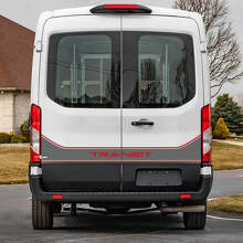 Lettrage ligne Transit pour portes arrière Autocollant vinyle graphique 4 pour Musclecar Transit 2