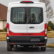 Lettrage ligne Transit pour portes arrière Autocollant vinyle graphique 4 pour Musclecar Transit 3