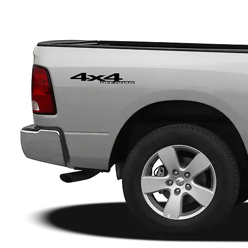2 Dodge Ram 4x4 Off Road Power Wagon Truck Vinyl Decs Stickers
