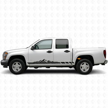 Bandes adhésives en vinyle de topo montagneux pour porte et bas de caisse Chevrolet Colorado 1ère génération 2004-2012_2