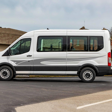 Ford Transit Check Stripes à dalle portes latérales Graphique Sticker Decal en vinyle
 2