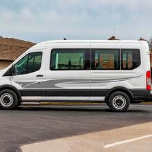 Musclecar Transit Check Stripes à dalle portes latérales Graphique Sticker Decal en vinyle
 2