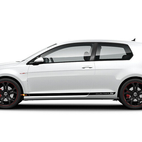 Decal Stripes Side Door Racing Design Kit pour Volkswagen Golf Clubsport S
