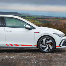 Kit de décalcomanies vinyles bande latérale style course pour Volkswagen Golf GTI Clubsport_3