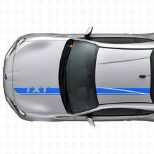 Jeu d'autocollants en vinyle pour bandes personnalisées de capot et de toit pour Subaru BRZ_2
